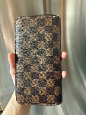 Louis Vuitton Brown Coated Canvas Wallet